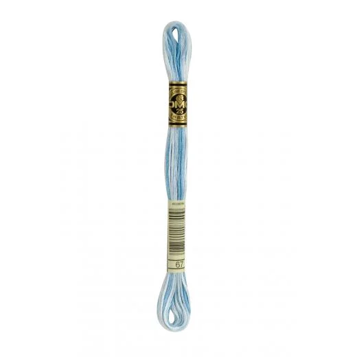 DMC Sticktwist Mouliné Spécial - 67 babyblau multicolor