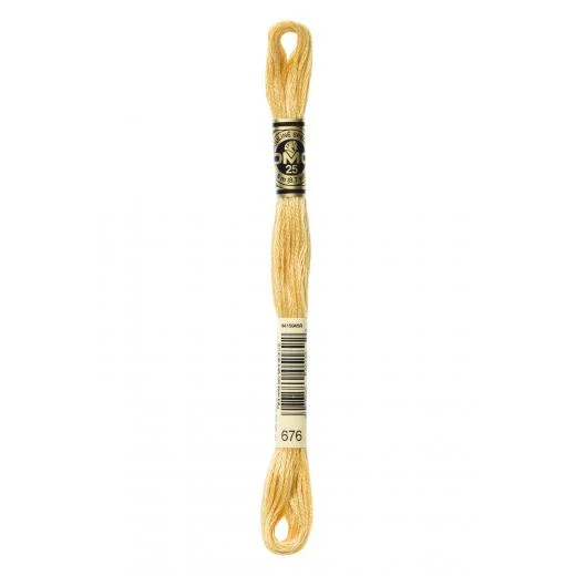DMC Sticktwist Mouliné Spécial - 676 altgold hell