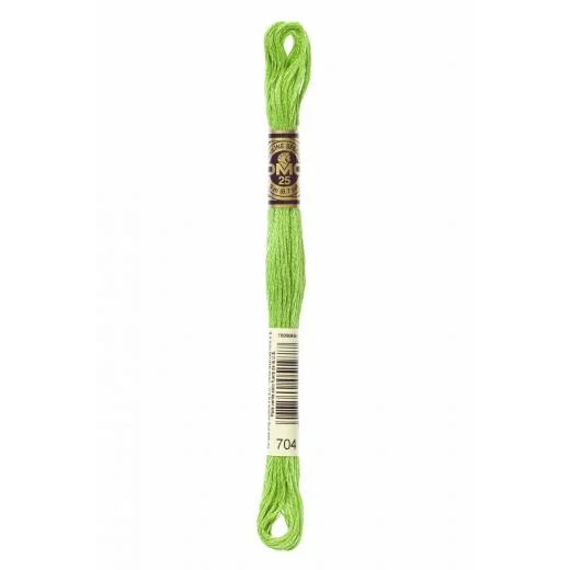 DMC Sticktwist Mouliné Spécial - 704 gelbgrün leuchtend