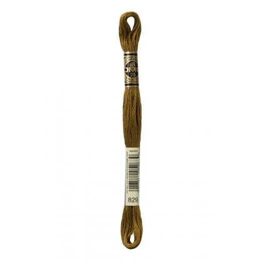 DMC Sticktwist Mouliné Spécial - 829 goldolive sehr dunkel
