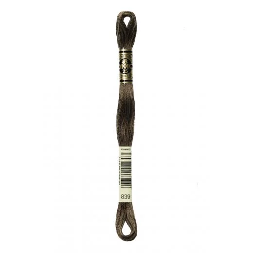 DMC Sticktwist Mouliné Spécial - 839 beigebraun dunkel
