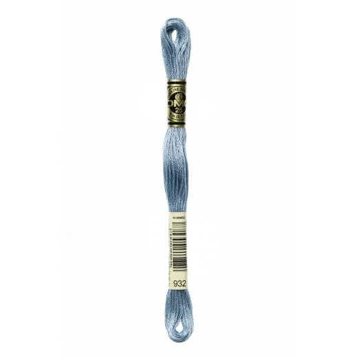 DMC Sticktwist Mouliné Spécial - 932 antikblau hell