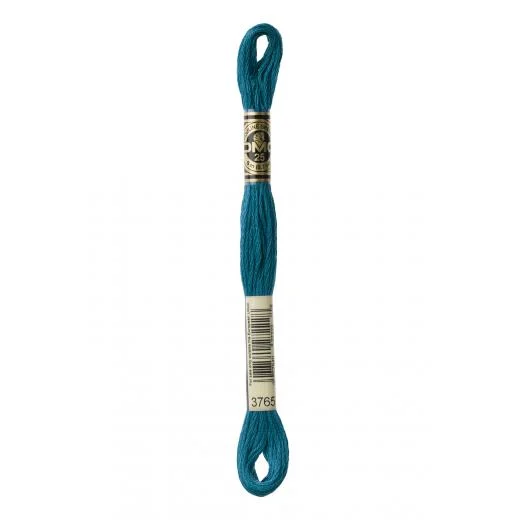 DMC Sticktwist Mouliné Spécial - 3765 pfauenblau sehr dunkel