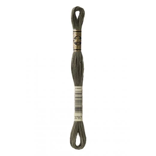 DMC Sticktwist Mouliné Spécial - 3787 braungrau dunkel