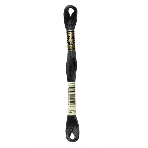 DMC Sticktwist Mouliné Spécial - 3799 zinngrau sehr dunkel