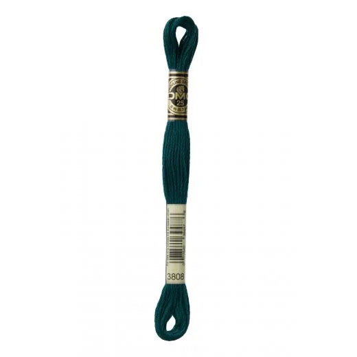 DMC Sticktwist Mouliné Spécial - 3808 türkis dunkelstes