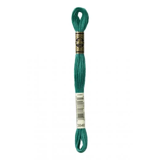 DMC Sticktwist Mouliné Spécial - 3848 petrol mittel