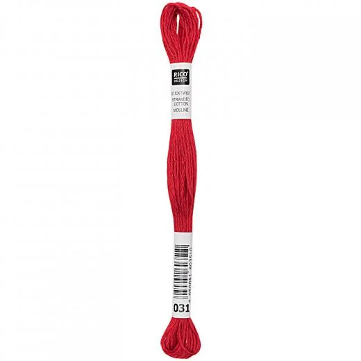 Rico Design Sticktwist - Farbe 31 brillantrot