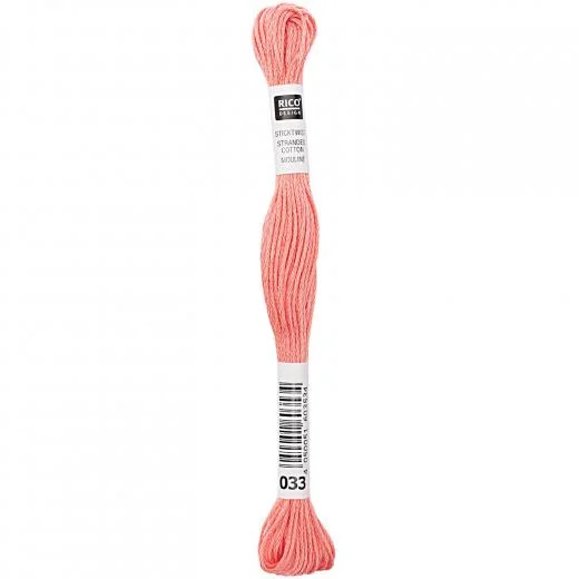 Rico Design Sticktwist - Farbe 33 lachsrot