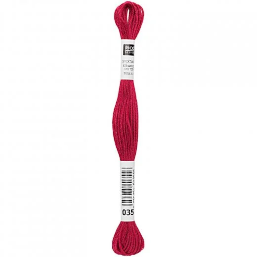 Rico Design Sticktwist - Farbe 35 lachsrot