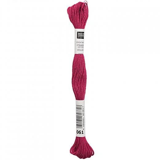 Rico Design Sticktwist - Farbe 61 fuchsia