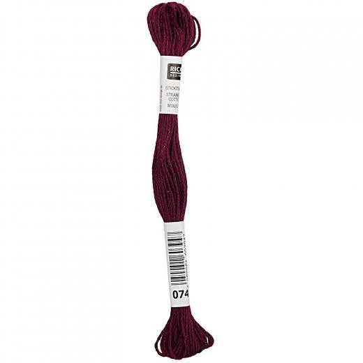 Rico Design Sticktwist - Farbe 74 beerenrot