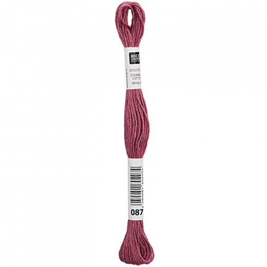 Rico Design Sticktwist - Farbe 87 weinrot