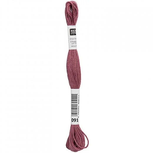 Rico Design Sticktwist - Farbe 91 brombeer
