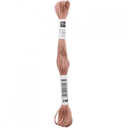 Rico Design Sticktwist - Farbe 248 rotbraun