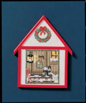 Oehlenschläger - Haus Weihnachtstür mit Rahmen