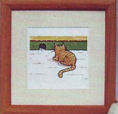 Oehlenschläger - Katze vor dem Mauseloch