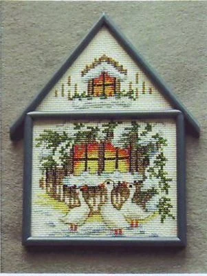Oehlenschläger - Haus Gänse mit Rahmen