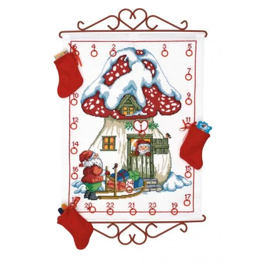 Permin of Copenhagen - Adventskalender Zwergenhaus