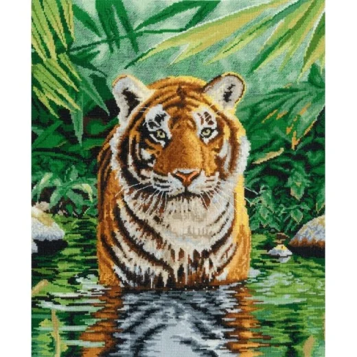 Badender Tiger - DMC (Stickpackung)