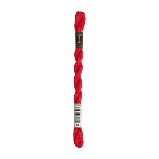 Anchor Perlgarn Stärke 5 - 5g - 29 rouge