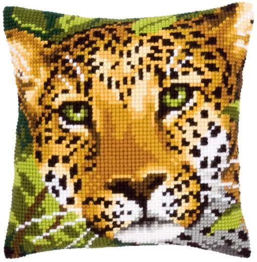 Vervaco - Kreuzstichkissen Leopard