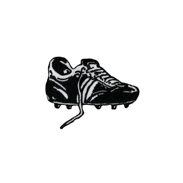 Applikation Fußballschuh original schwarz-weiss