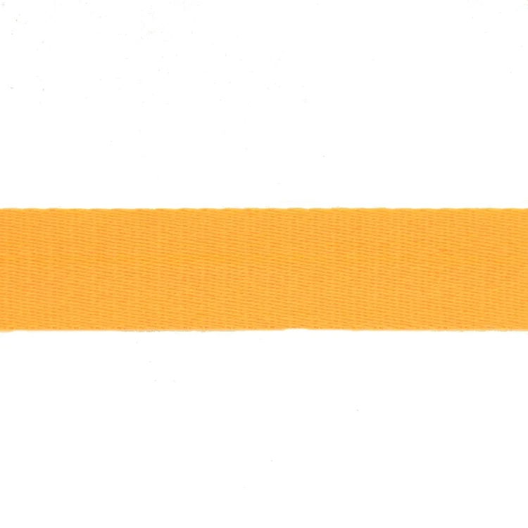 Baumwoll-Gurtband uni gelb 38 mm