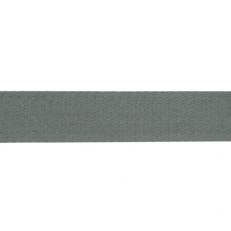 Baumwoll-Gurtband uni hellgrau 38 mm