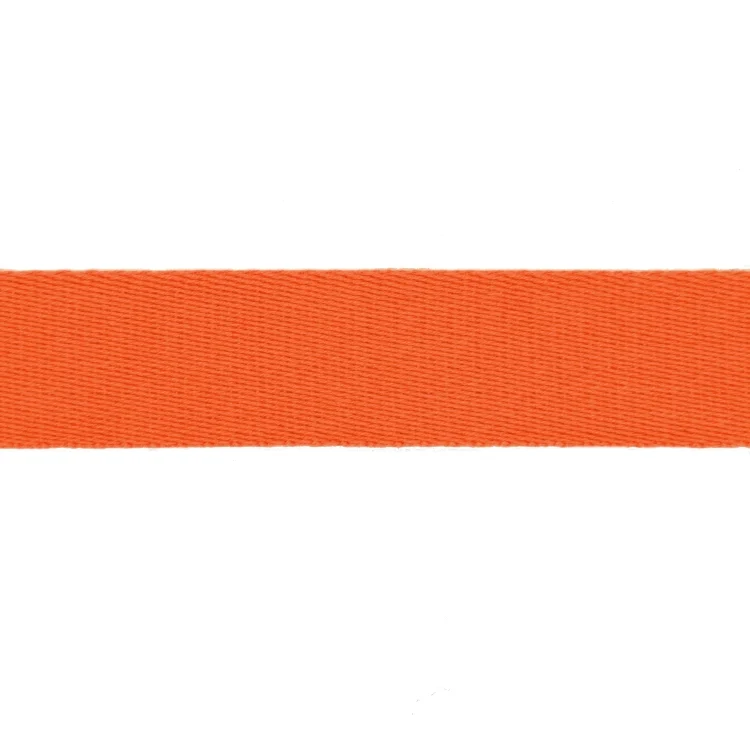 Baumwoll-Gurtband uni orange 38 mm