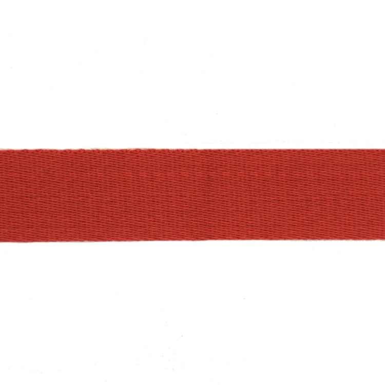 Baumwoll-Gurtband uni rot 38 mm