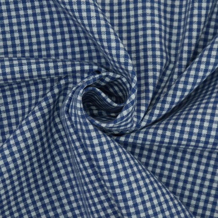 Baumwoll-Karo Zefir 0,25 cm blau