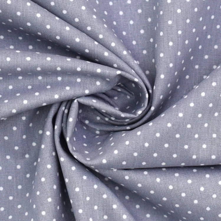 Baumwoll Popeline The Dots, grau