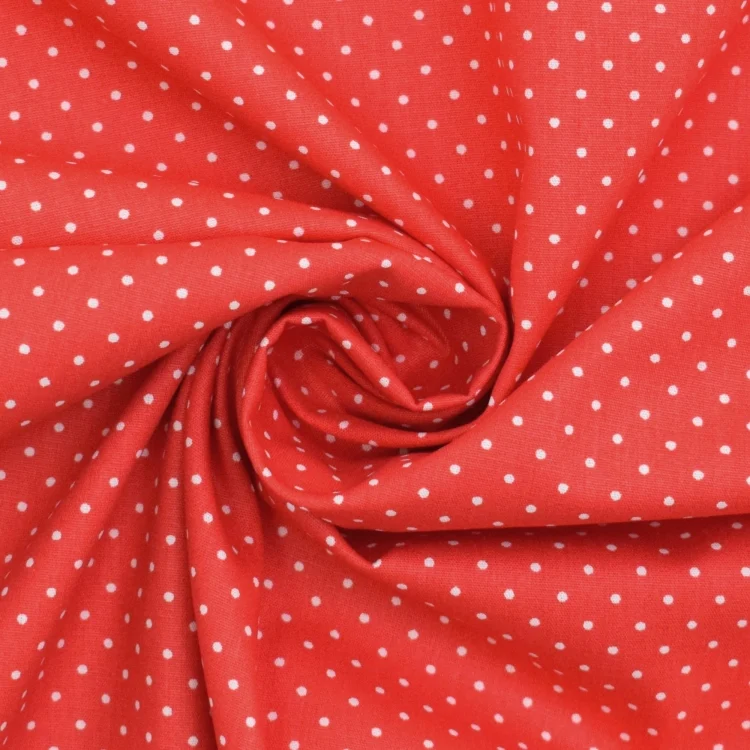 Baumwoll Popeline The Dots, rot