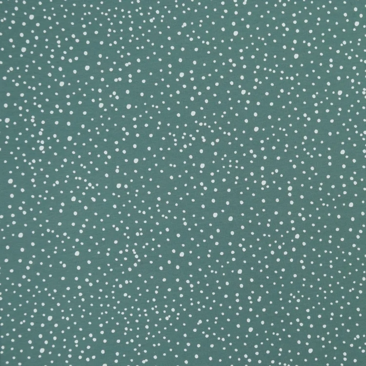 Baumwolljersey Flying Dots, altmint