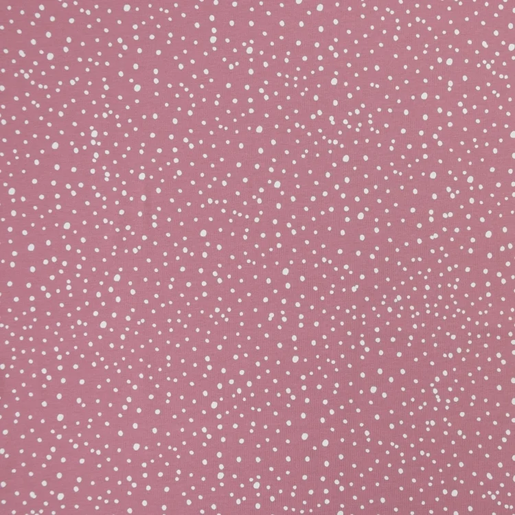 Baumwolljersey Flying Dots, altrosa