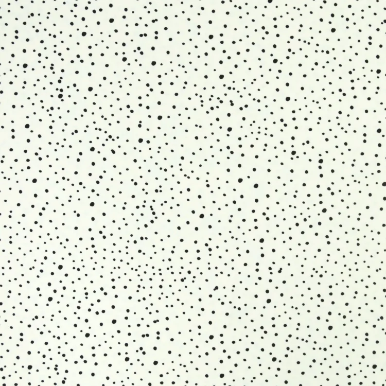 Baumwolljersey Flying Dots, wollweiß