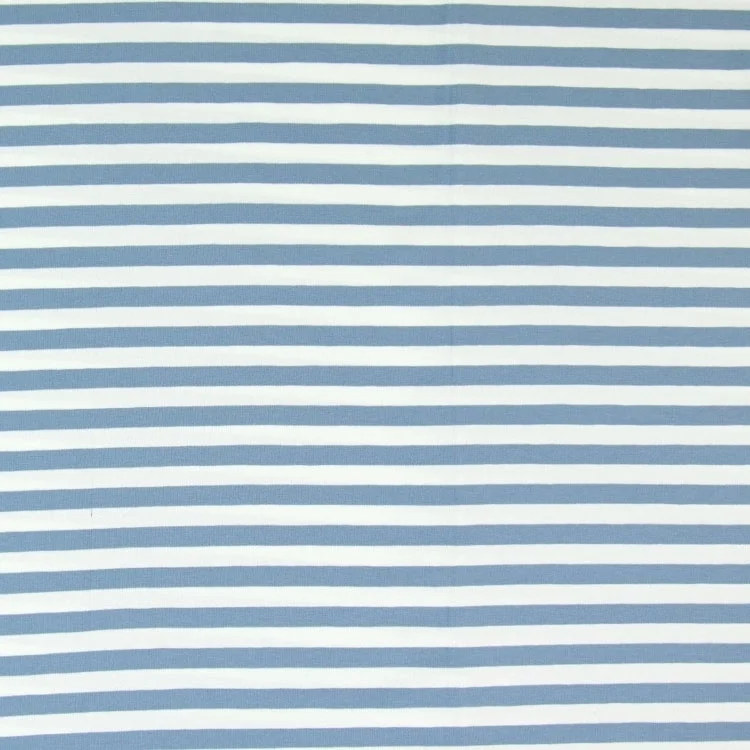 Baumwolljersey Maxistreifen Jolanda, blau