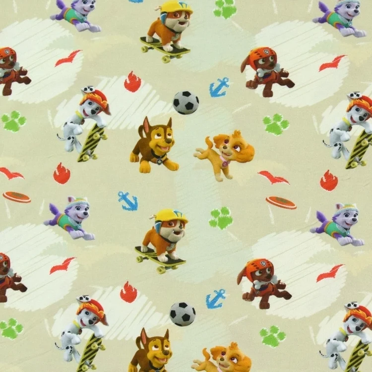 Baumwolljersey Paw Patrol, sand