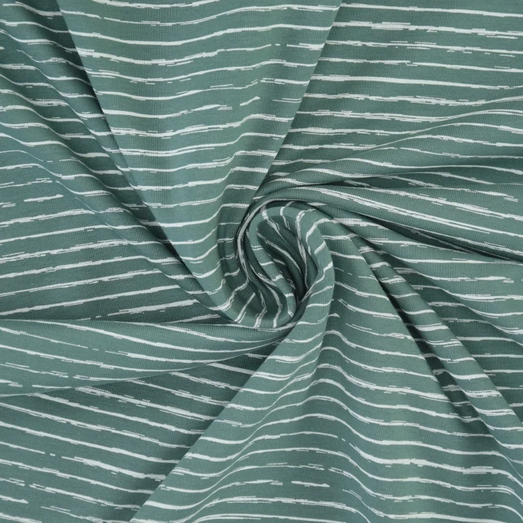 Baumwolljersey Scratchy Stripes, altmint