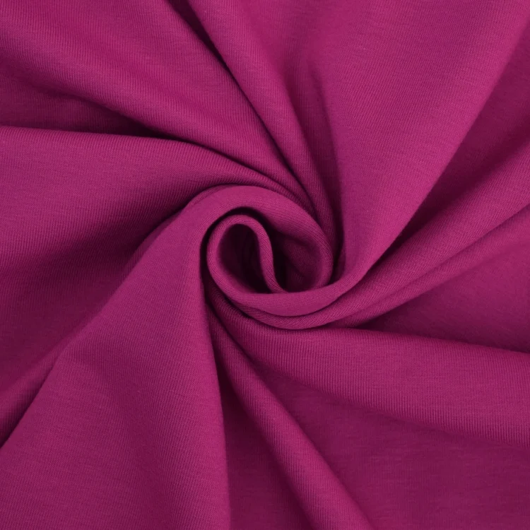 Baumwolljersey uni, magenta