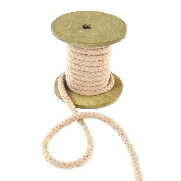 Baumwollkordel 8 mm, beige