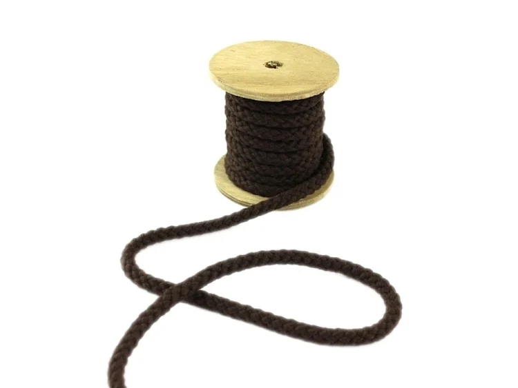 Baumwollkordel 8 mm, braun
