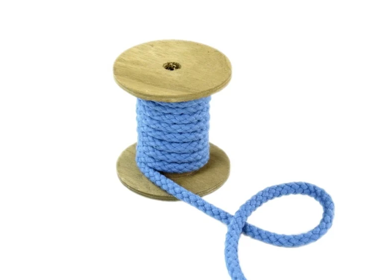 Baumwollkordel 8 mm, jeansblau