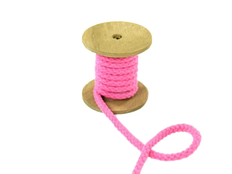 Baumwollkordel 8 mm, pastellpink