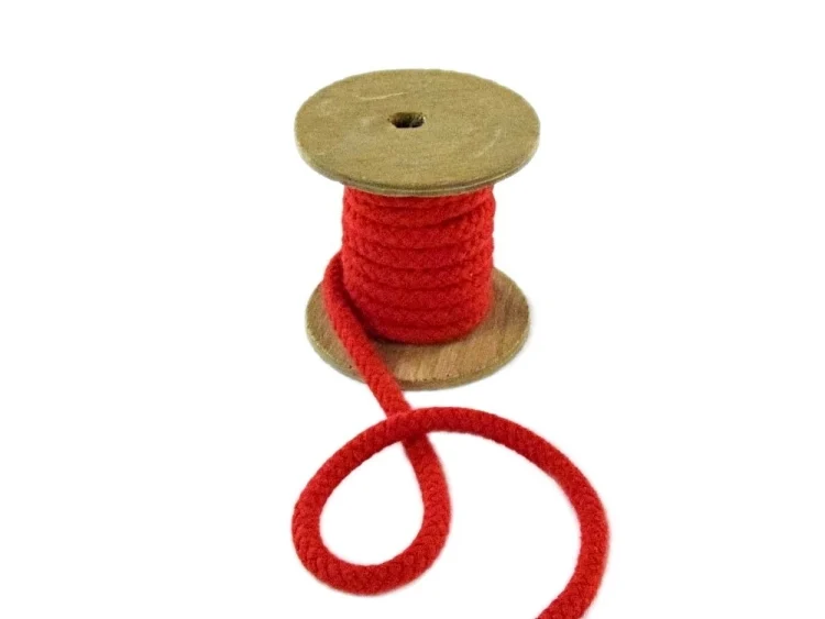 Baumwollkordel 8 mm, rot