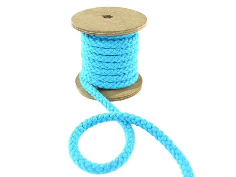 Baumwollkordel 8 mm, türkis