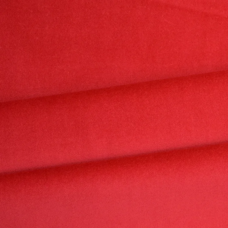 Baumwollsamt uni rot