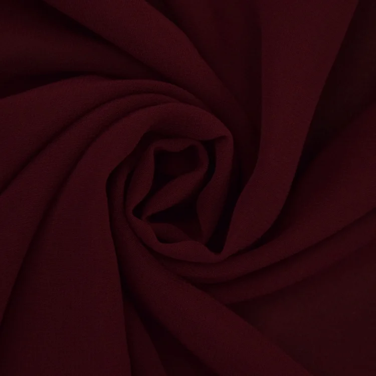 Chiffon uni, bordeaux