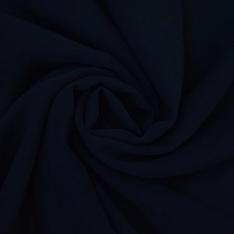 Chiffon uni, dunkelblau